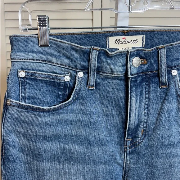 Madewell Kick Out Crop Jeans  Oneida Wash Stretch Size 27 - Picture 9 of 16